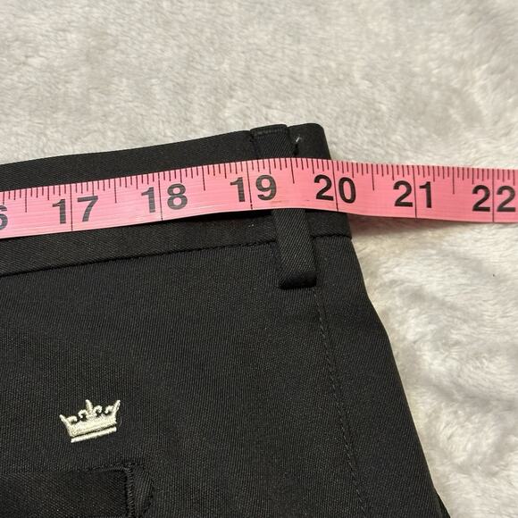 Peter Millar Wicking Shorts Mens 40 Black Solid 9" EB82 Chino Performance Golf - Picture 4 of 9